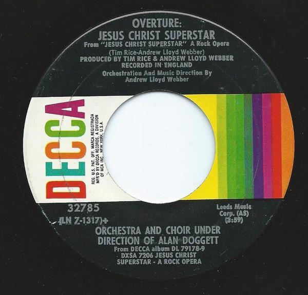 Alan Doggett, Yvonne Elliman - Overture: Jesus Christ Superstar / I Don't Know How To Love Him