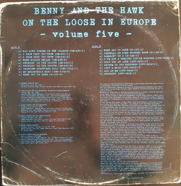 Benny Carter, Coleman Hawkins - Benny And The Hawk On The Loose In Europe Vol. 5