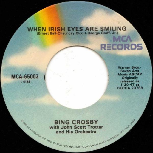 Bing Crosby - When Irish Eyes Are Smiling / The Rose Of Tralee