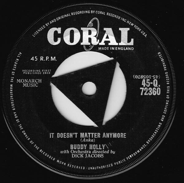 Buddy Holly - It Doesn't Matter Anymore