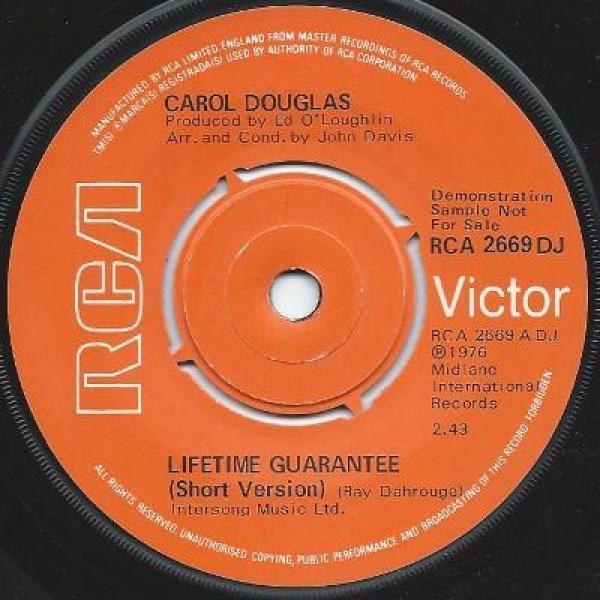 Carol Douglas - Lifetime Guarantee