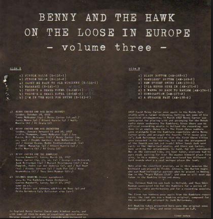 Coleman Hawkins, Benny Carter - Benny And The Hawk On The Loose In Europe Vol. 3
