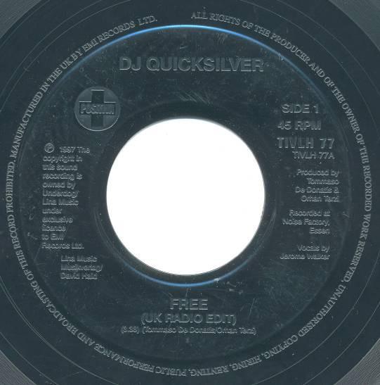 DJ Quicksilver - Free / Bellissima