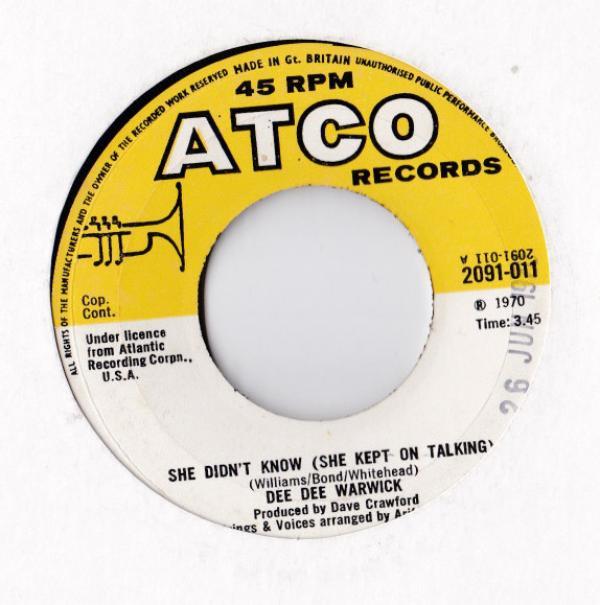 Dee Dee Warwick - She Didn't Know (She Kept On Talking)