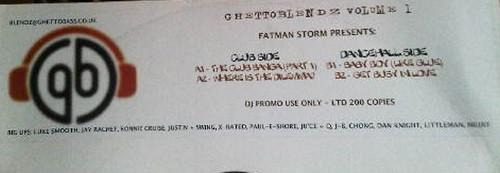 Fatman Storm - Ghettoblendz Volume 1