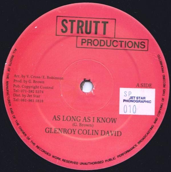 Glenroy Colin David - As Long As I know