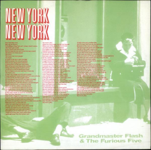 Grandmaster Flash & The Furious Five - New York New York