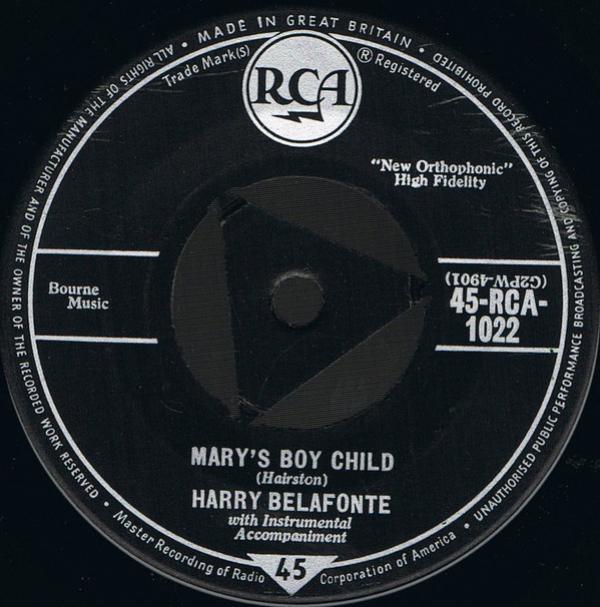 Harry Belafonte - Mary's Boy Child