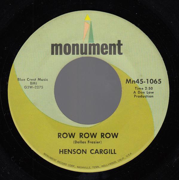 Henson Cargill - Row Row Row / Six White Horses
