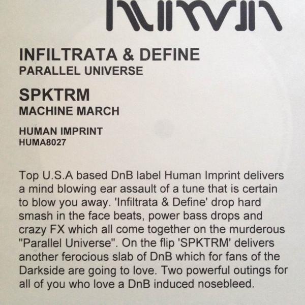 Infiltrata, Define, Spktrm - Parallel Universe / Machine March