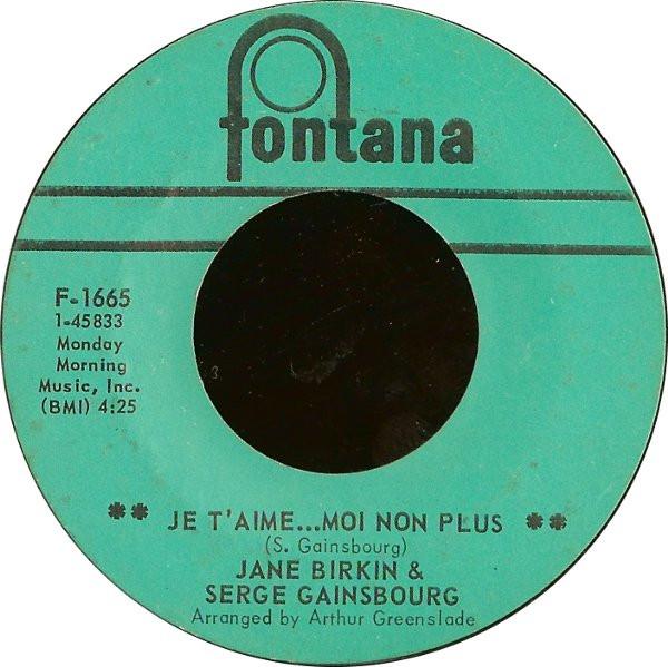 Jane Birkin, Serge Gainsbourg - Je T'aime...Moi Non Plus / Jane B