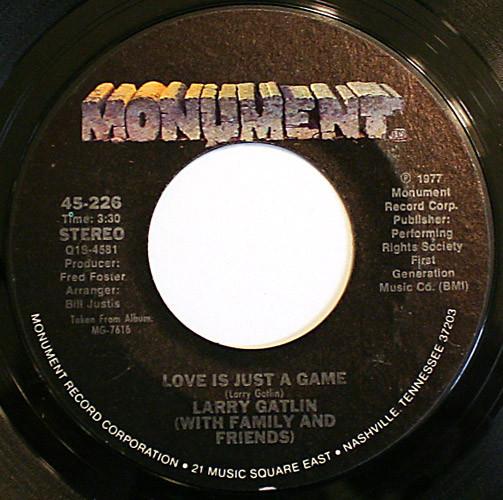Larry Gatlin - Love Is Just A Game / Everytime A Plane Flies Over Our House