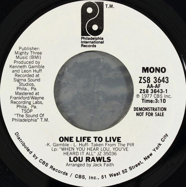Lou Rawls - One Life To Live
