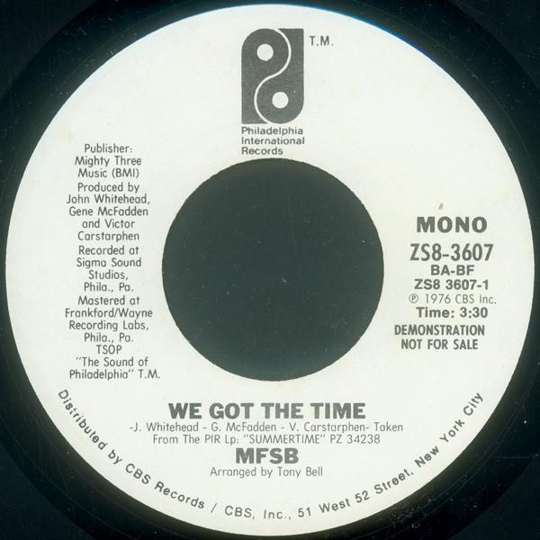 MFSB - We Got The Time