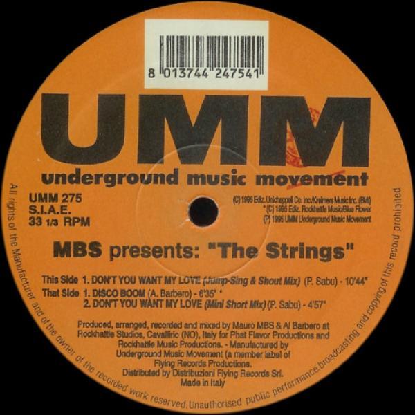 Mauro M.B.S., The Strings (6) - Don't You Want My Love / Disco Boom
