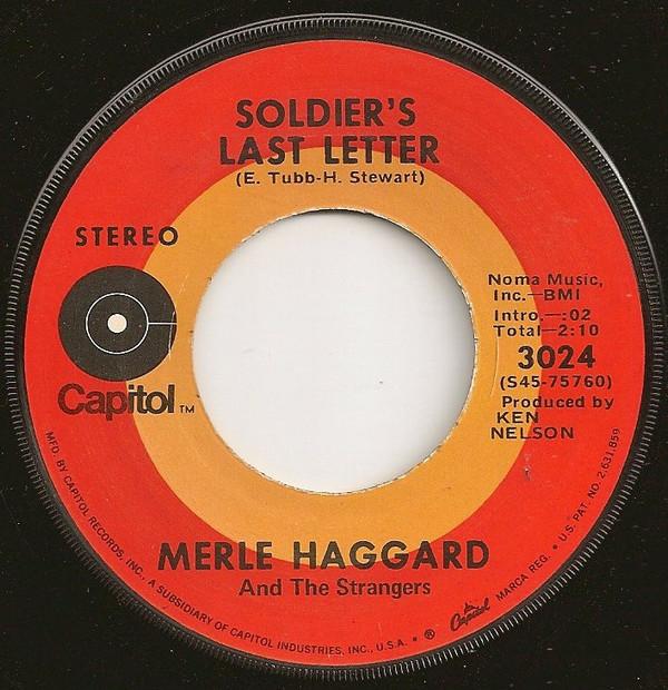 Merle Haggard, The Strangers (5) - Soldier's Last Letter
