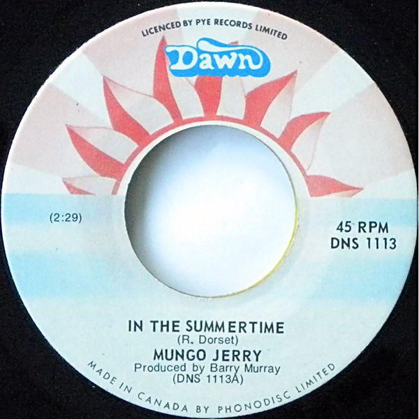 Mungo Jerry - In The Summertime / She Rowed