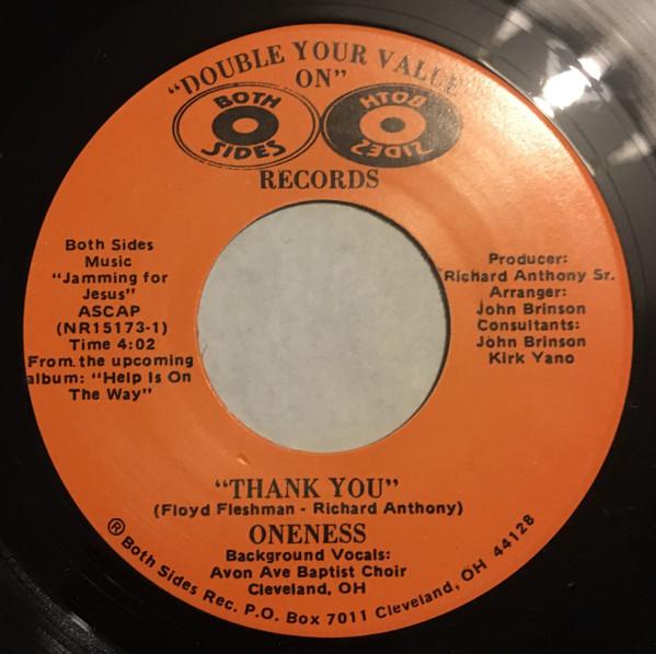 Oneness (7) - Thank You