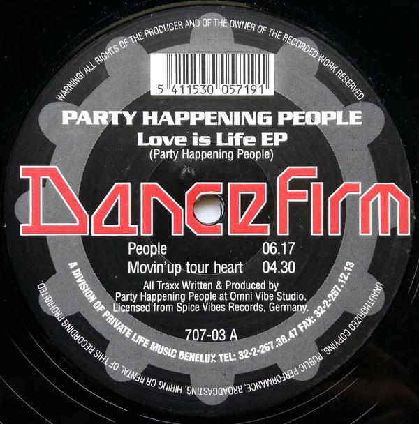 Party Happening People - Love Is Life EP