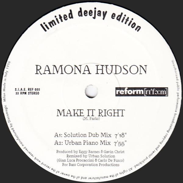 Ramona Hudson - Make It Right