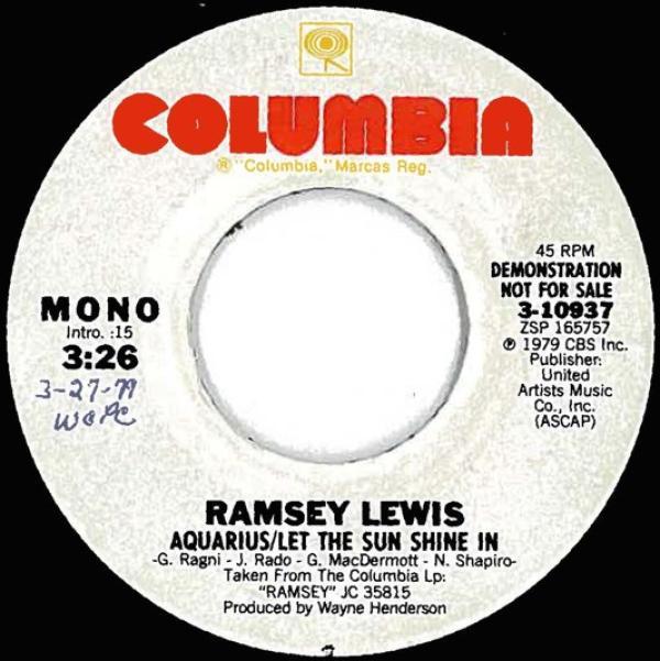 Ramsey Lewis - Aquarius/Let The Sun Shine In