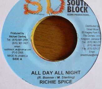 Richie Spice, Zebra (3) - All Day All Night / It No Full