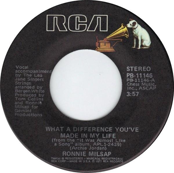 Ronnie Milsap - What A Difference You've Made In My Life / Selfish