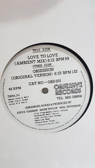 Sonic Experience - Love To Love / Obsession