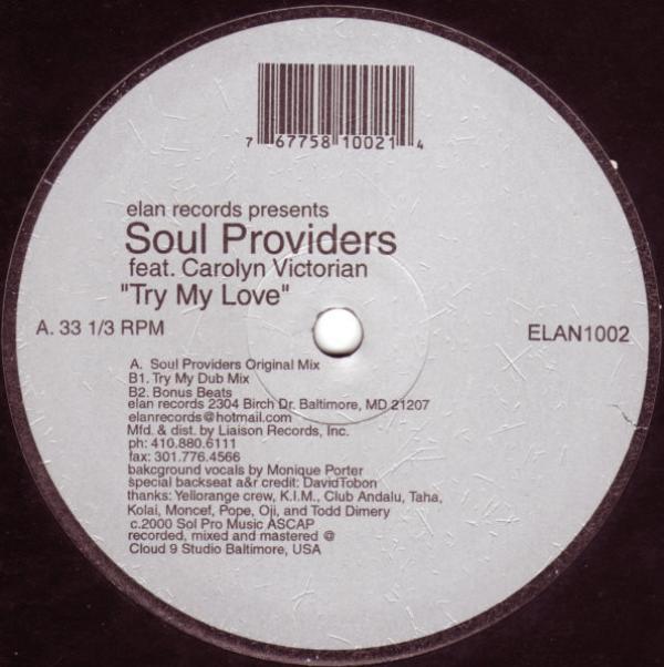 Soul Providers, Carolyn Victorian - Try My Love
