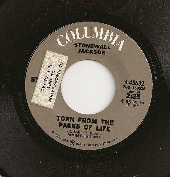 Stonewall Jackson - Torn From The Pages Of Life / Waterloo