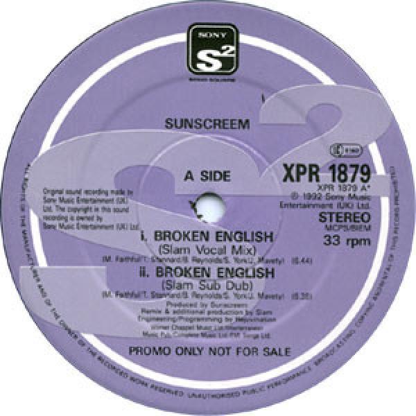 Sunscreem - Broken English