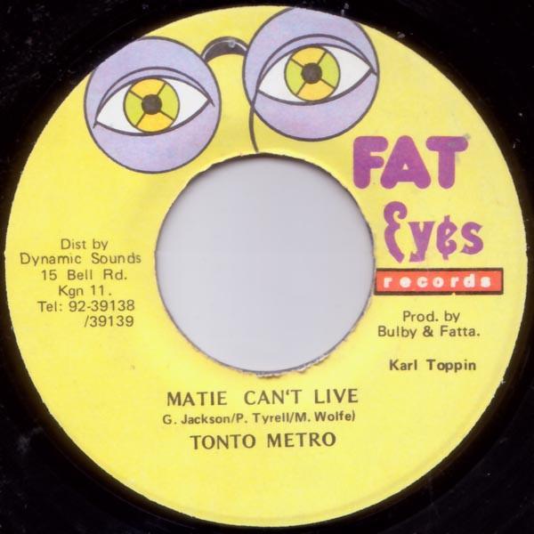 Tanto Metro - Matie Can't Live