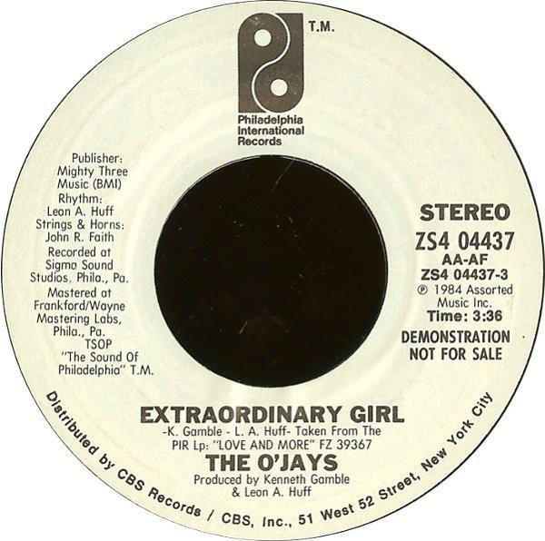 The O'Jays - Extraordinary Girl