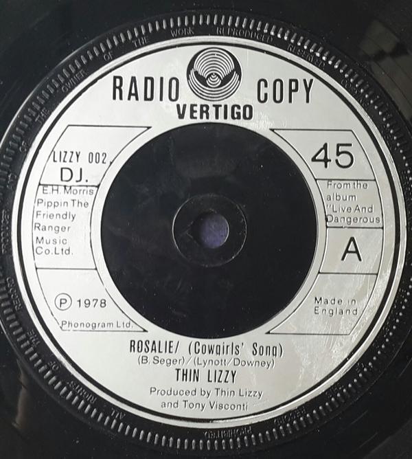 Thin Lizzy - Rosalie  Rosalie (Cowgirls' Song) / Me And The Boys