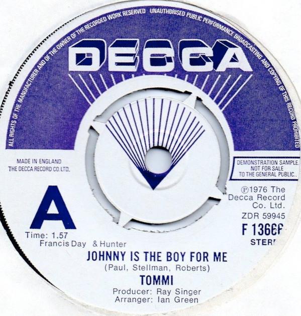 Tommi (6) - Johnny Is The Boy For Me