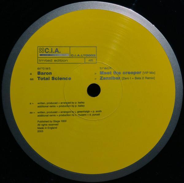 Total Science, Baron - Meet The Creeper / Zanzibar (Remixes)