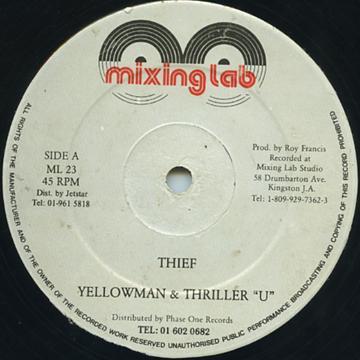 Yellowman, Thriller U - Thief / Substitute For Your Love
